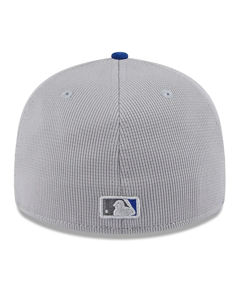 New Era Men's Gray/Royal New York Mets 2025 Batting Practice Low Profile 59FIFTY Fitted Hat