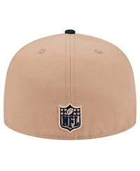 New Era Men's Tan Tennessee Titans Logo Main 59FIFTY Fitted Hat