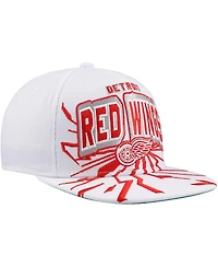 Mitchell & Ness Big Boys and Girls White Detroit Red Wings After Shock Snapback Hat