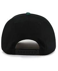 American Needle Men's Black/Green Minnesota Wild Burnett Adjustable Hat