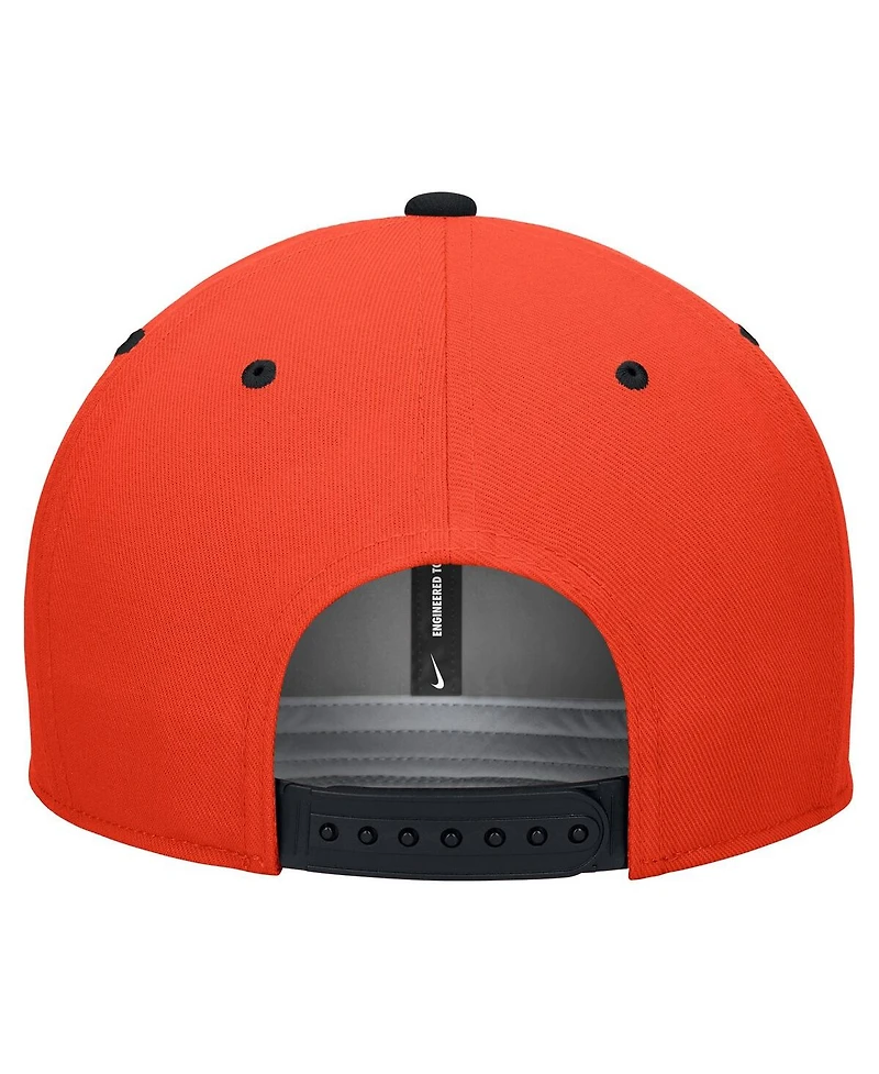 Nike Men's White/Orange Oklahoma State Cowboys Pro Performance Snapback Hat