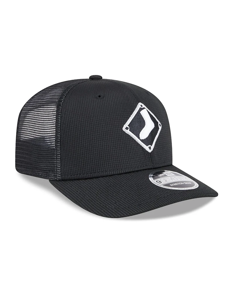 New Era Men's Black Chicago White Sox 2025 Batting Practice 9SEVENTY Stretch-Snap Trucker Hat