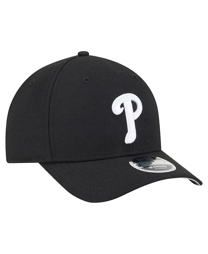 New Era Men's Black Philadelphia Phillies Player Replica 9FORTY Adjustable Hat