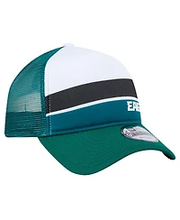 New Era Preschool Midnight Green Philadelphia Eagles Sport Night Color Block 9FORTY A-Frame Trucker Adjustable Hat