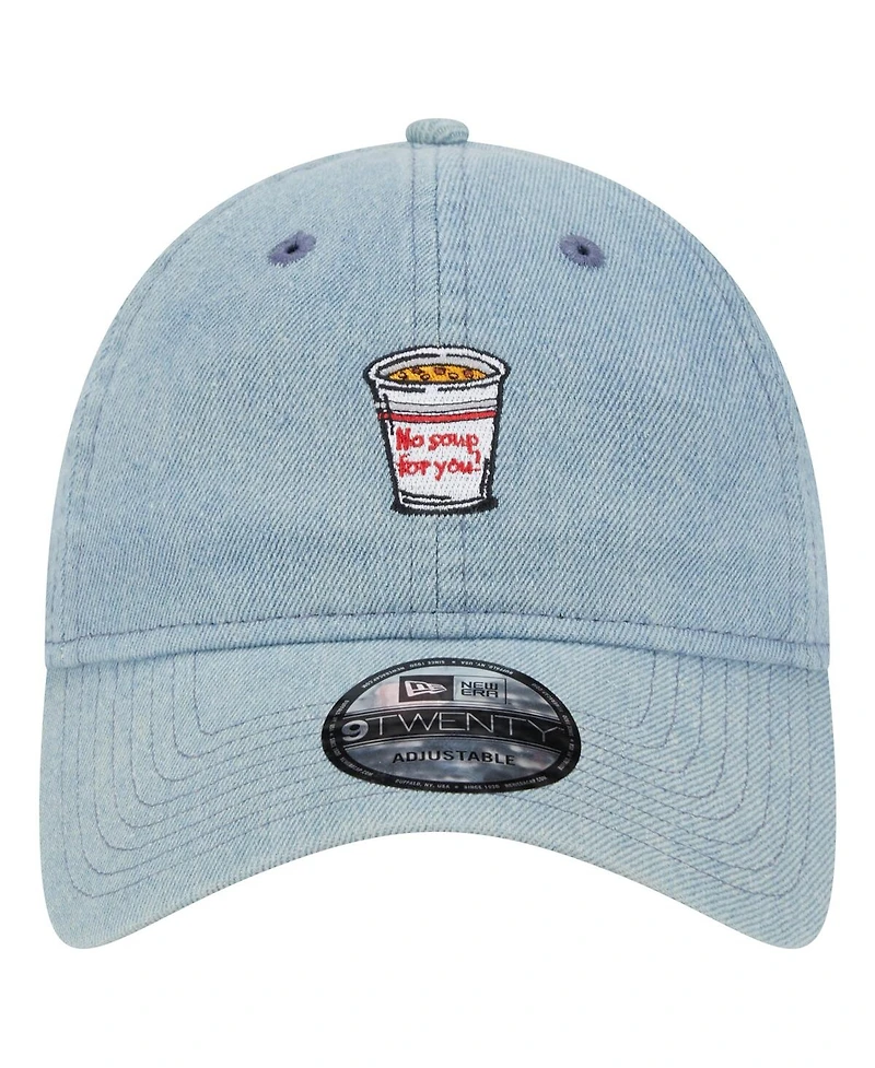 New Era Men's Denim Seinfeld Soup 9TWENTY Adjustable Hat