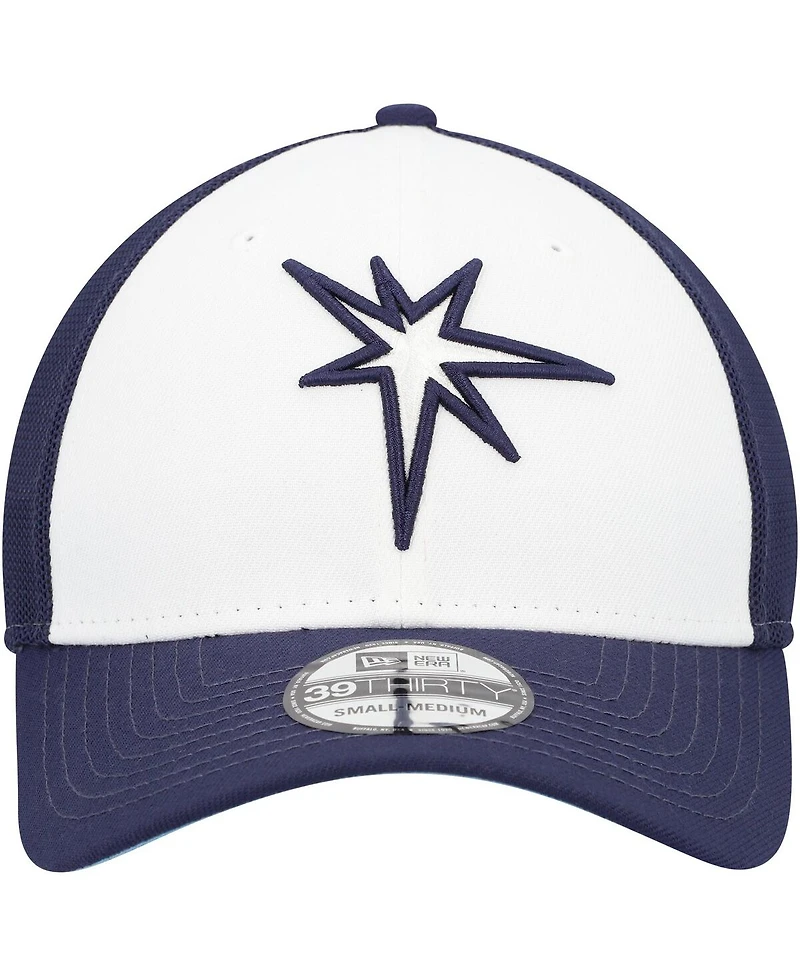 New Era Men's Navy/White Tampa Bay Rays 2023 On-Field Batting Practice 39THIRTY Flex Hat