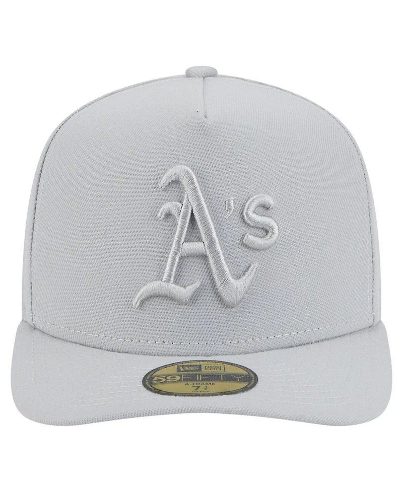 New Era Men's Gray Athletics Colorpack 59FIFTY Fitted Hat