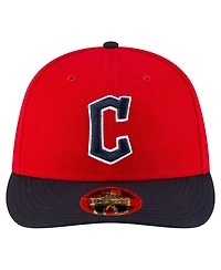 New Era Men's Red/Black Cleveland Guardians Authentic Collection On-Field Low Profile 59FIFTY Fitted Hat