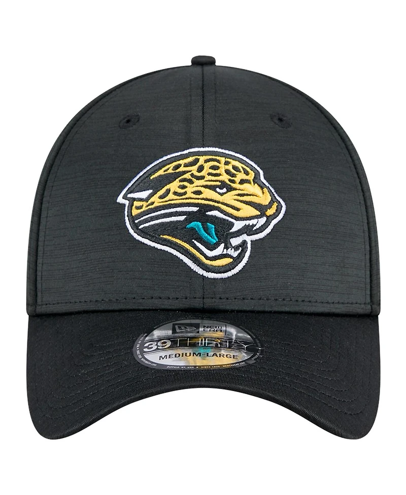 New Era Men's Black Jacksonville Jaguars Throwback Active Tech 39THIRTY Flex Hat