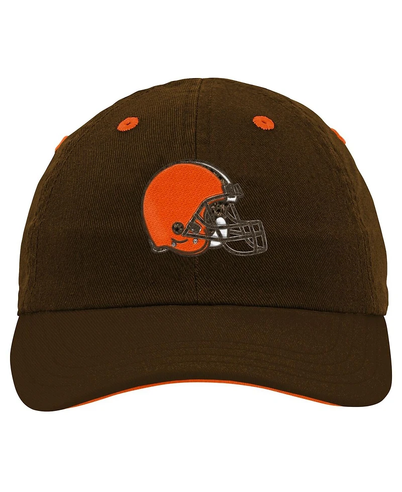 Outerstuff Baby Boys and Girls Brown Cleveland Browns Team Slouch Flex Hat