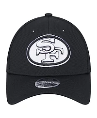 New Era Big Boys and Girls Black San Francisco 49ers Throwback Main B-Dub 9FORTY Adjustable Hat
