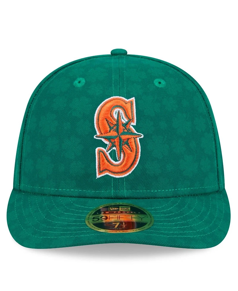 New Era Men's Kelly Green Seattle Mariners St. Patrick's Day Low Profile 59FIFTY Fitted Hat