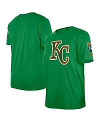 New Era Men's Kelly Green Kansas City Royals St. Patrick's Day Shamrock Fill T-Shirt
