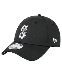 New Era Men's Black Seattle Mariners Pivot 9FORTY Adjustable Hat