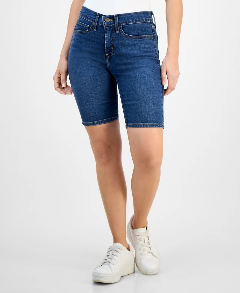 Levi's Women's Mid-Rise Shaping Bermuda Shorts