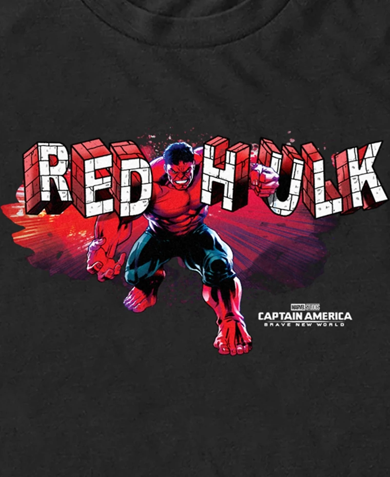Marvel Men's Big Red Hulk Short Sleeve T-Shirt
