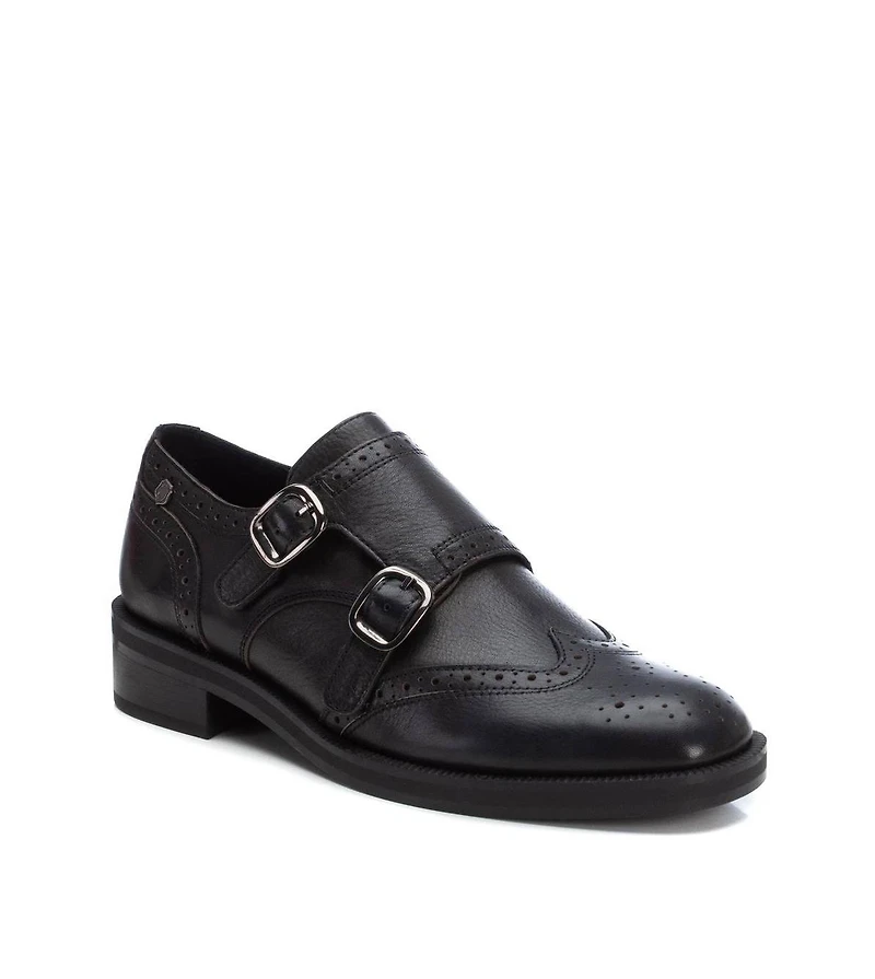 Carmela Leather Collection Women's Double Buckle Oxfords by Xti