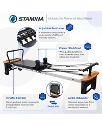 Stamina 55-5556 AeroPilates Pro Xp Reformer Whole Body Resistance Workout System