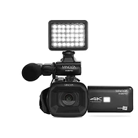 Minolta MN4KPRO 64MP 4K Ultra Hd Autofocus Pro Camcorder Kit