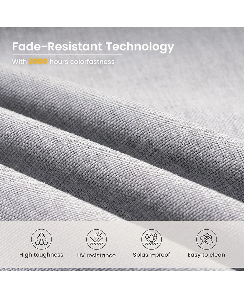 Xizzi 6 Pcs Outdoor Patio Furniture Set,High Back Sofa and Swivel Chairs Set