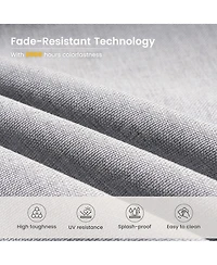 Xizzi 6 Pcs Outdoor Patio Furniture Set,High Back Sofa and Swivel Chairs Set