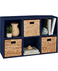 Best Choice Products 6-Cube Bookshelf, 11in Display Storage System, Organizer w/ Removable Back Panels