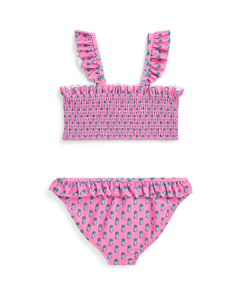Polo Ralph Lauren Toddler and Little Girls Pineapple-Print Two-Piece Swimsuit