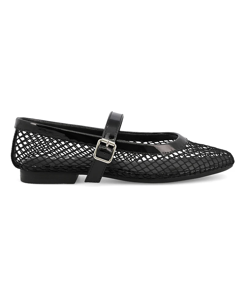 Mia Women's Rayza Mary-Jane Round Toe Flats