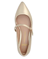Mia Women's Aviba Mary-Jane Pointed Toe Flats