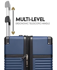 Elle Belleville 3-Piece Expandable Retro Spinner Luggage Set