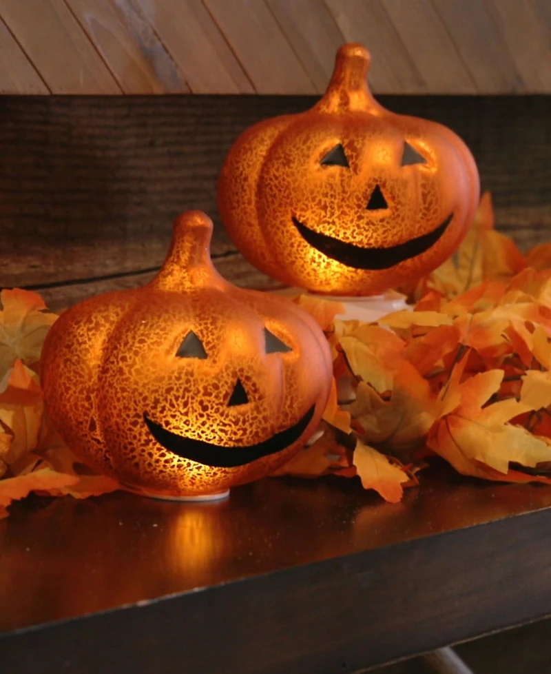 Jack-o-Lantern Lights, Set of 2
