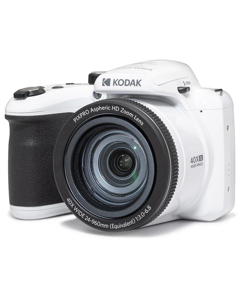 Kodak Pixpro AZ405 Astro Zoom 20MP Full Hd Digital Camera, White, Bundle with 32GB Memory Card and Camera Bag