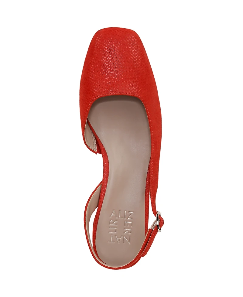 Naturalizer Women's Jayla Mid-Heel Square Toe Slingback Pumps
