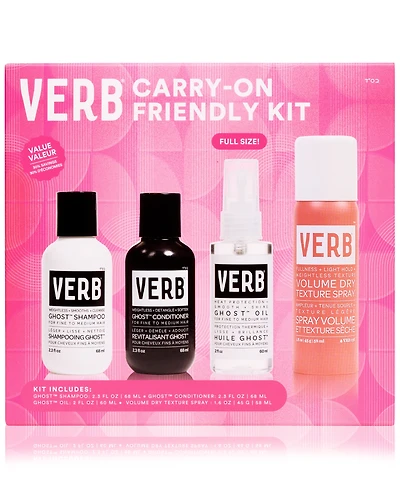 Verb 4-Pc. Carry-On Friendly Hair-Care Set