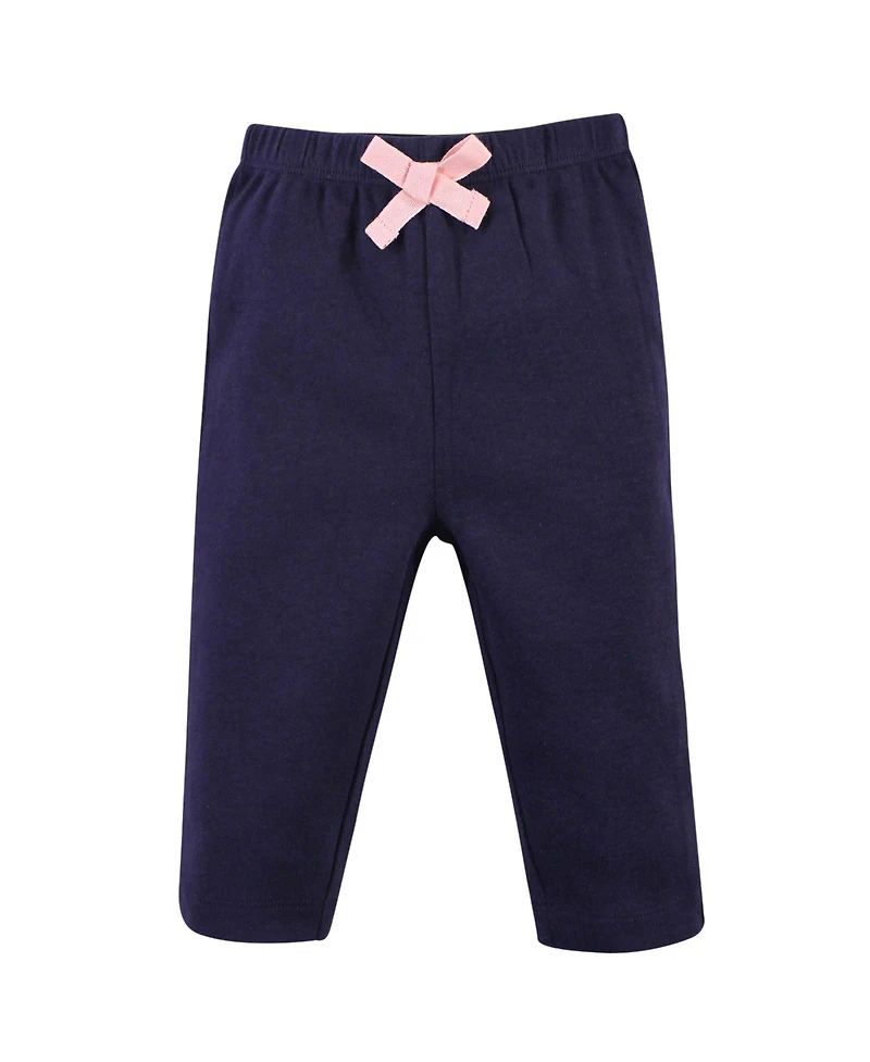 Touched by Nature Baby Girls Natural Cotton Hoodie, Bodysuit or Tee Top, and Pant