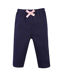 Touched by Nature Baby Girls Natural Cotton Hoodie, Bodysuit or Tee Top, and Pant