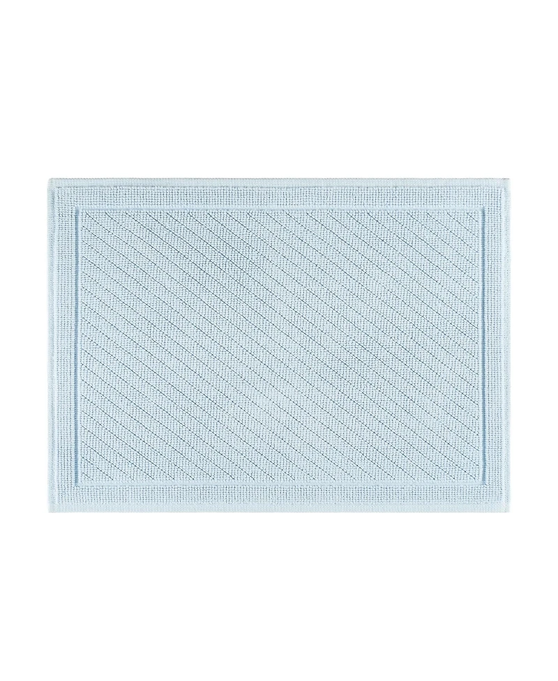 Host & Home Cotton Bath Rug, Stylish Textured Woven Design, Slip Resistant Backing, 5 Color Options, 2-Piece Set - 17x24 20x32