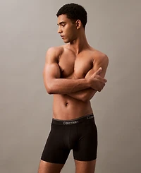 Calvin Klein Men's 3-Pack Microfiber Stretch Boxer Briefs Underwear