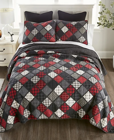 Donna Sharp Lumberjack Rustic 3-Pc. Quilt Set, Queen