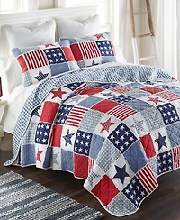 Donna Sharp Stars and Stripes Americana 2-Pc. Quilt Set, Twin