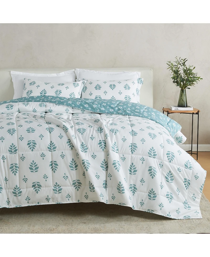 Linery & Co. Reversible Down Alternative Printed Comforter Set
