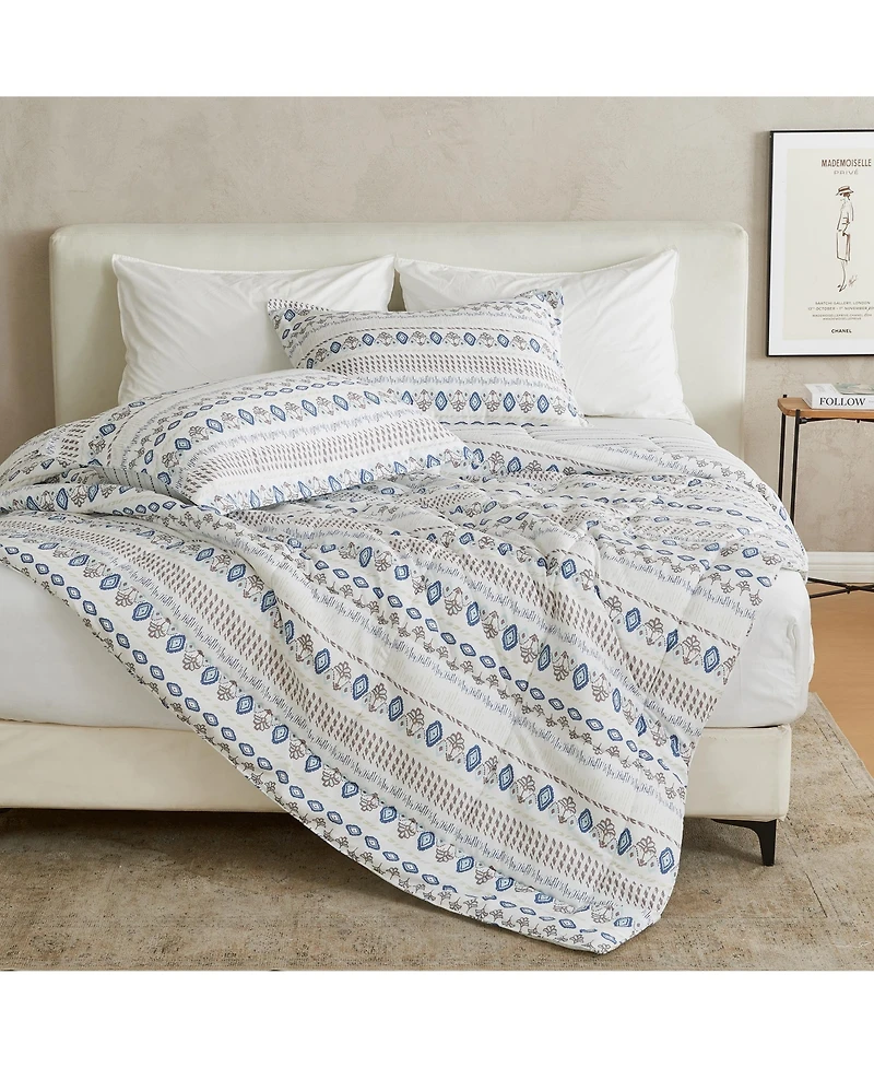 Linery & Co. Reversible Down Alternative Printed Comforter Set