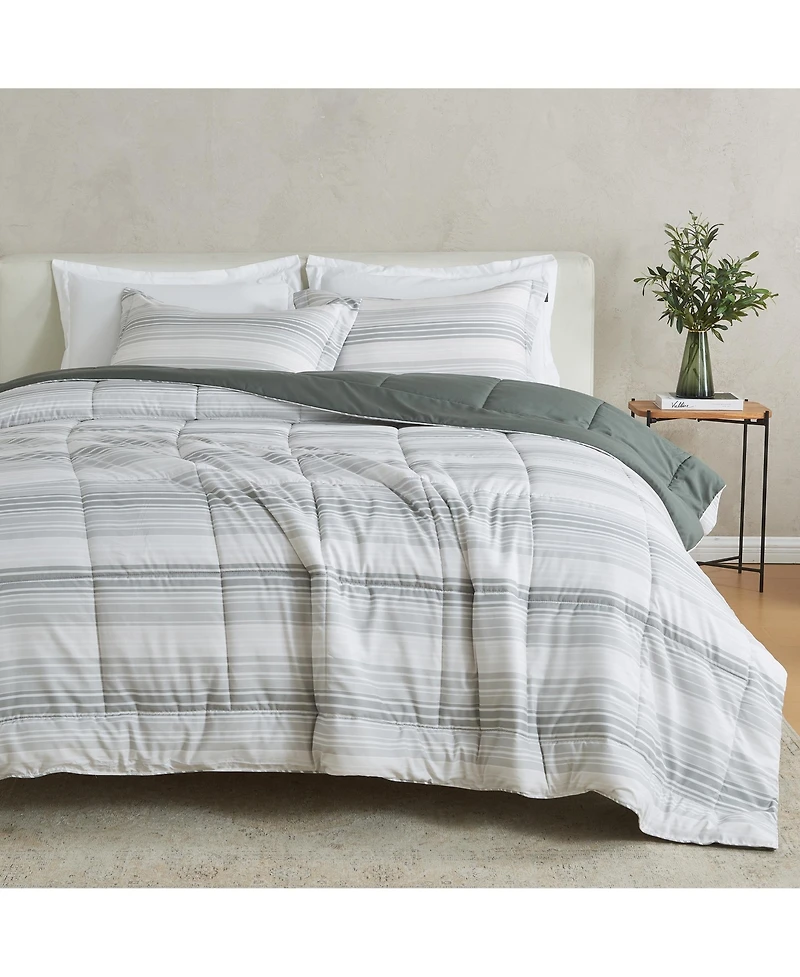 Linery & Co. Reversible Down Alternative Printed Comforter Set
