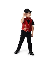 Sequin Vest with Bowtie