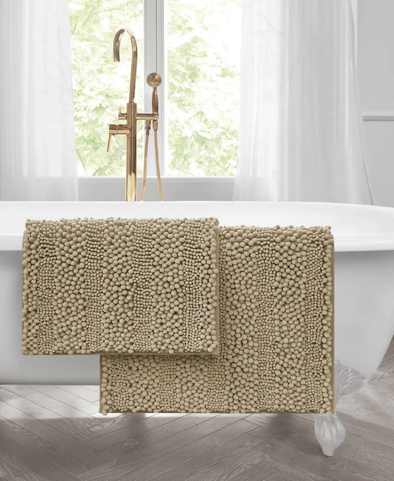 Laura Ashley Astor Chenille 2-Pc. Bath Mat Set