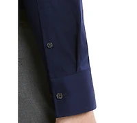 Calvin Klein Men's Refined Cotton Stretch Regular Fit Dress Shirt