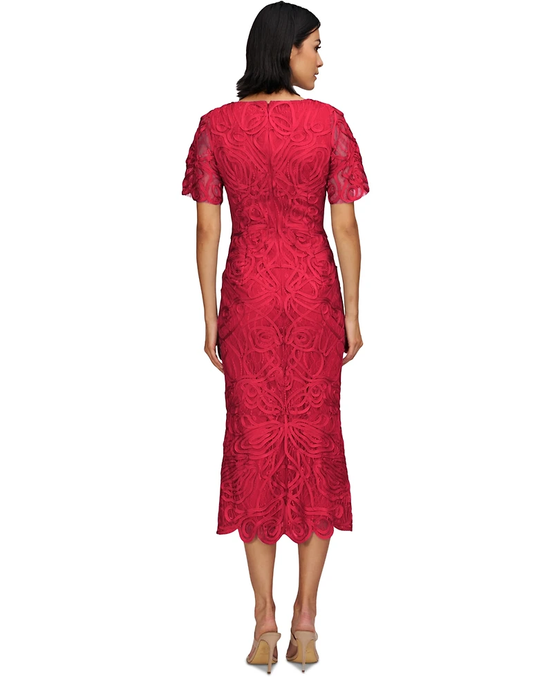 Js Collections Women's Camilla Soutache Midi Party Dress