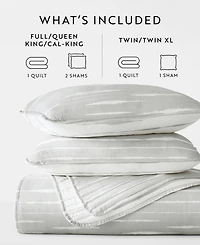 ienjoy Home Horizon Lines Reversible -Pc. Lightweight Quilt Set