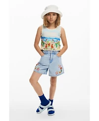 Desigual Girls Girls's Landscape print T-shirt