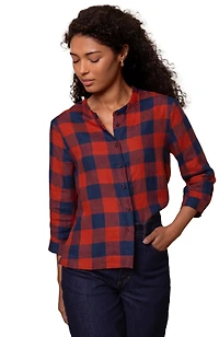 Celtic & Co. Women's Check Swing Blouse